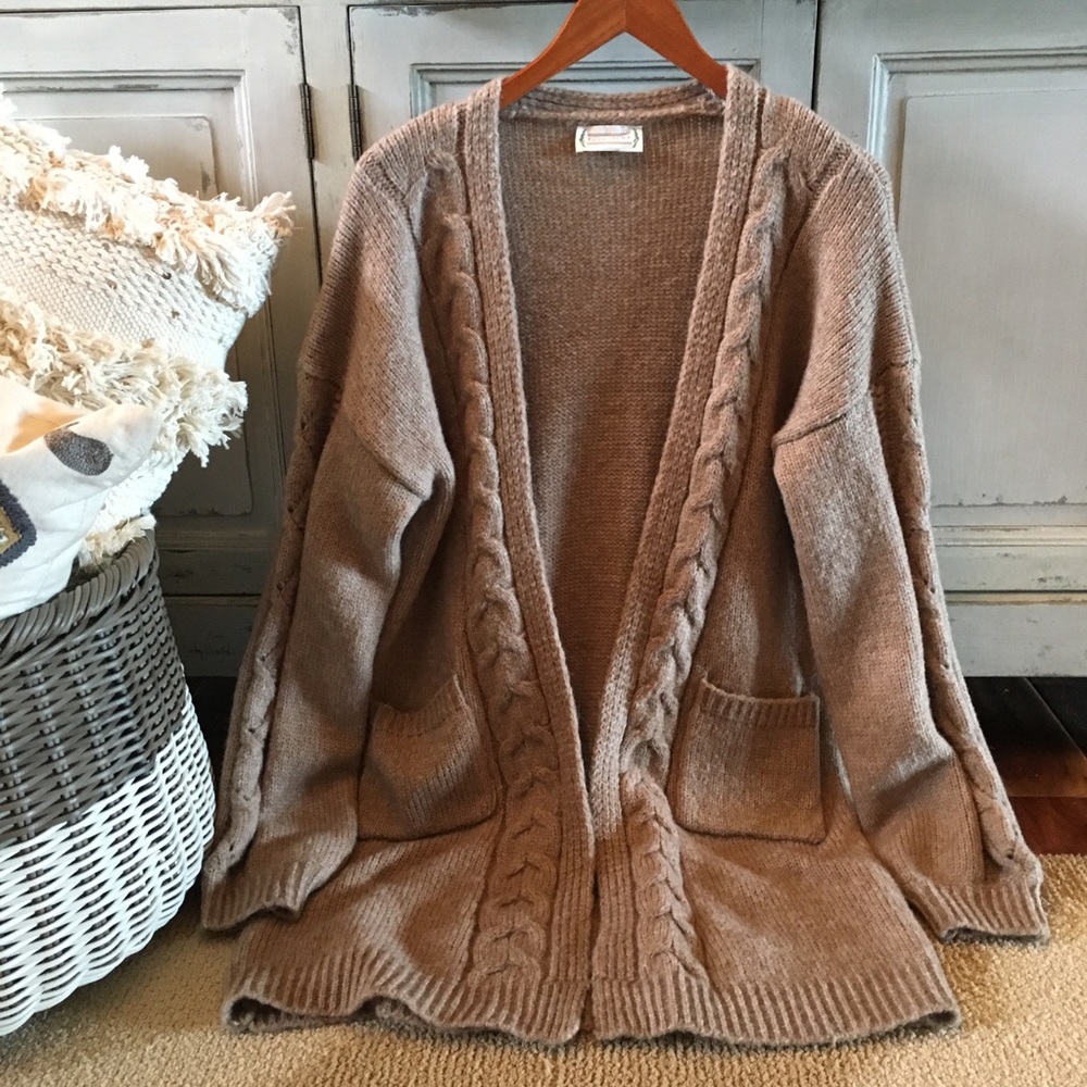 Last One! Flash Sale!  Cable Knit Cardigan Sweater - Picture 3 of 6